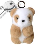 Smileshiney Panda kolye ucu, pelüş panda anahtarlık, sevimli pelüş hayvan oyuncağı, sırt çantaları için anahtarlık, çocuklar için çanta askısı, pelüş hayvan süsleri, erkekler, kadınlar, aile için,