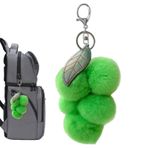 Smileshiney Üzüm Anahtarlık, Sırt Çantaları için Sevimli Anahtarlıklar | Şirin Üzüm Çanta Anahtarlık | Moda Anahtarlık Kolye, Peluş Çanta Charm'ı, Anahtarlık Çanta Aksesuarları