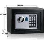 Smith And Locke Elektronik Para Kasası 3 mm - Siyah