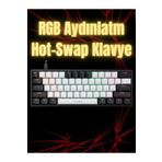 Smith Leaven K620 Rgb 61 Tuş Kırmızı Switch Hot-swap Mekanik Gaming Klavye Kablolu Oyuncu Klavyesi