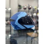 Smk Gullwing Kresto Çene Açılır Kask Şeffaf Vizörlü - Mavi - XL