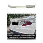 SML Dizayn Fiat Egea Spoiler Egea Bagaj Üstü Yarasa Spoiler-Spoyler-Spoylır-Çıta 2015-2024 Boyasız Plastik