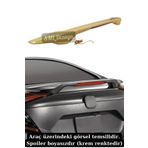 SML Dizayn Honda Civic Fc5 Işıklı Spoiler BOYASIZ Plastik Civic Fc5 Sedan Bagaj-Üstü-Ledli-Spoyler-Spoylır