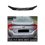 SML Dizayn Honda Civic Fc5 Spoiler 2016-2021 Parlak Siyah Civic Fc5 Bagaj-Üstü-Spoyler-Spoylır-Çıta