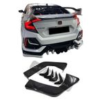 SML Dizayn Honda Civic Fc5 Typer 6 Parça Arka Flap (plastik) Boyasız Civic Fc5 Typer Arka-tampon-ek-bıçak-flap