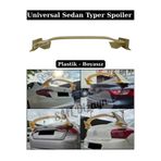 SML Dizayn Universal Sedan Type R Yüksek Spoiler Spoyler Boyasız Plastik Egea-Megane-C-Elysee-301-Corolla