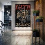 SML Tablo LED Zeppelin Rock Müzik Grubu Falling Angel Rock Müzik Dikey Kanvas Tablo - 50 X 75