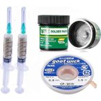 Smnr Krem Lehim Best Solder Paste 183°C SN63/PB37 50G Flux Lehim Toplama CP-3015 Lehim Emme Teli 3,0 mm 4IN1SET