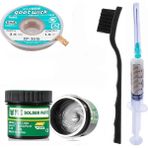 Smnr Krem Lehim Best Solder Paste 183°C SN63/PB37 50G Flux Lehim Toplama CP-3515 Lehim Emme Teli 3,5 mm 4in1