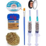 Smnr Lehimleme Seti Mechanic Krem Lehim Solder Paste 183°C Noclean 42G Lehim Toplama CP-2515 Emme Teli 2,5mm ST05