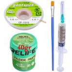 Smnr Relıfe RL-402 Elektronikçi Yardımcı Krem Lehim Solder Paste 183°C Noclean SN63/PB67 40G Lehim Toplama CP-1515 Emme Teli 1,5 mm SET03