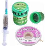 Smnr Relıfe RL-402 Krem Lehim Solder Paste 183°C Noclean SN63/PB67 40G Lehim Toplama CP-2015 Emme Teli