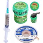 Smnr Relıfe RL-402 Krem Lehim Solder Paste 183°C Noclean SN63/PB67 40G Lehim Toplama CP-3015 Emme Teli 3 mm