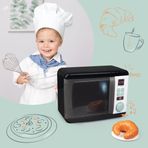 Smoby 310598W Siyah Tefal Oyuncak Elektronik Mikrodalga Fırın