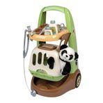 Smoby, 340405, Veteriner Arabası, Rol Yapma Oyun Seti, Aksesuarlı, Kompakt Tasarım, Çıkarılabilir Kafes, Panda Peluş