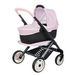 SMOBY 3'ü 1 arada Maxi-Cosi Pembe, çıkarılabilir bebek, bebek arabası ve bebek arabası, sessiz tekerlekler, 42 cm'ye kadar bebekler için, 3 yaşından itibaren (7600253121)