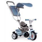 Smoby, 741400, Evrimsel Üç Tekerlekli Bisiklet, Sessiz Tekerlekler, Kafalık, Emniyet Kemeri, Park Freni, Korna, Geri Çekilebilir Ayak Dayama Yeri, 360° Güneşlik, Çanta, Serbest Tekerlek Sistemi
