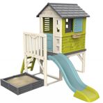 Smoby 810801 Bahçeli ve Kum Havuzlu Tepe Kaydıraklı Oyun Evi