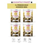Smoothly Gold Konserve Sir Ağda Avantaj Seti 4 x Premium Gold Konserve Ağda 800g