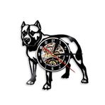 Smotly Vinil Duvar Saati, Köpek Desenli Evcil Hayvan Modern Duvar Saati, Ev Dekoru Sessiz Duvar Saati Hediye. (Işıksız)