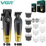 Smp VGR V-196 Saç Sakal Tıraş Makinesi Kesim V 996 Ense Sakal Sdlc Bıçaklı LED Ekranlı Kablosuz USB Seramik Bıçaklı Profesyonel Berber