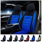 SMRAUTOACCESSORY Fiat Tofaş Tempra Oto Koltuk Kilifi Gof Mavi-siyah ile uyumlu SMRNM-2177