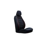 SMRAUTOACCESSORY Ford Escort Oto Koltuk Kilifi Gof Siyah-Kirmizi ile uyumlu SMRNM-1074