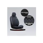 SMRAUTOACCESSORY Lada Vega Oto Koltuk Kilifi Gof Siyah-Beyaz ile uyumlu SMRNM-861