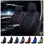 SMRAUTOACCESSORY Peugeot 206 Oto Koltuk Kilifi Gof Siyah-Kirmizi Standart Beden ile uyumlu SMRNM-3016