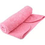 ŞMTSTYLE Pembe Bebek Çocuk Battaniyesi, Kabartmalı Yumuşak Mevsimlik 90 x 110 cm Örtü