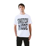SMW Sketch Mode Oversize Beyaz Erkek Tişört – Unisex%100 Pamuk Minimal Streetwear Tshirt – Rahat Kalıp Günlük Giyim