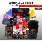 Smx A'dan Z'ye Oto Bakım Paketi (Oto Yıkama Kovası + Bagaj Çantası Hediye)