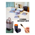 Smyak Derili 6'li Bavul Organizer & Ayakkabı Hurcu Seti valizli DİŞ FIRÇASI HEDİYELİ
