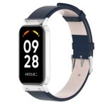SMYAOSI Deri Kayış Xiaomi Smart Band 8 Aktif Bileklik, PU Deri, Klasik Kayış, Mi Band 8 Aktif Kayış, Deri Kayış, Erkek ve Kadınlar için Xiaomi Band 8 Aktif Akıllı Saat, mavi, Yumuşak, Vintage, Xiaomi