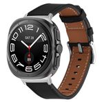 SMYAOSI Samsung Galaxy Watch 7 Ultra 47 mm saat bandı, klasik deri bileklik, Galaxy Watch7 Ultra 47 mm akıllı saat kayışı kadınlar ve erkekler için bileklik, siyah, Klasik, Galaxy Watch7 Ultra 47 mm