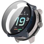 SMYAOSI Suunto Race S ile Uyumlu Silikon Kılıf 45 mm Koruyucu Filmli Kılıflar, PC Koruyucu Kapak Koruyucu Kabuk Suunto Race S 45 mm Akıllı Saat için Tampon Aksesuarları (Mavi)