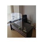 Smyrna Commerce Ayaklı Masa Üstü Siperlik - Koruyucu Şeffaf Pleksi Virüs Koruma Paneli 60x70 Cm