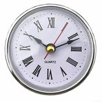 SMZhomeone 1 Adet Kuvars Saat Ekleme Saat Hareketi Yedek Kendin Yap Saat Roma Numaraları 65 mm Çapında Kendin Yap Saat Onarımı (Gümüş)