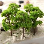 SMZhomeone 10 adet Model ağaçlar 9Cm HO OO ölçekli Model ağaçlar modeli demiryolu sahne tren demiryolu düzeni Diorama sahne Diy manzara