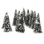 SMZhomeone 10 Adet Model Ağaçlar Mimari Ağaçlar Tren Diorama Park Manzara Manzara Modeli Demiryolu Manzarası (H=8CM)