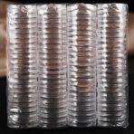 SMZhomeone 100 adet sikke kapsül 34Mm sikke durumlarda kapsül tutucu, uygulanan şeffaf plastik sikke tutucu yuvarlak saklama kutuları sikke toplama malzemeleri