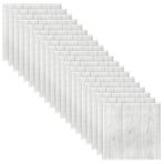 SMZhomeone 20 adet 3D yumuşak köpük plaka, kendinden yapışkanlı duvar kağıdı, 35 x 35 cm, çıkartma ve yapıştırma tasarımları ile banyo, yatak odası, oturma odası, balkon için (White Oak)