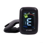 SMZhomeone Çello Tuner Elektronik Tuner 3,2 x 4,6 * 4,5 cm Profesyonel Tuner Keman Viyolonsel Viyola Kontrbas için Taşınabilir ve Kompakt