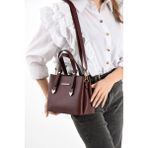 Sn 1425 Kadın Omuz Çantası El Çantası Kol Çantası Günlük - One Size - Bordo