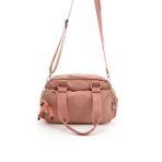 Sn 3030 Suya Dayanıklı Çok Bölmeli Krinkıl Çanta Kol Çantası Omuz - One Size - Pembe