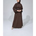 Sn Tesettür Giyim Elbise - Acı Kahve - Standart