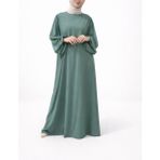 Sn Tesettür Giyim Elbise - Mint Yeşili - 38 - 46