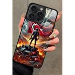 Snacase Apple iPhone 16 Pro Max ile Uyumlu Türk Bayrağı Tasarımlı Glossy Premium Kılıf, Siyah
