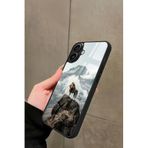 Snacase iPhone 16 Uyumlu Aslan Tasarımlı Glossy Premium Kılıf, Galatasaray - 573