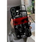 Snacase iPhone 17 ile Uyumlu Atatürk Poster Tasarımlı Glossy Premium Kılıf, Siyah-Kırmızı